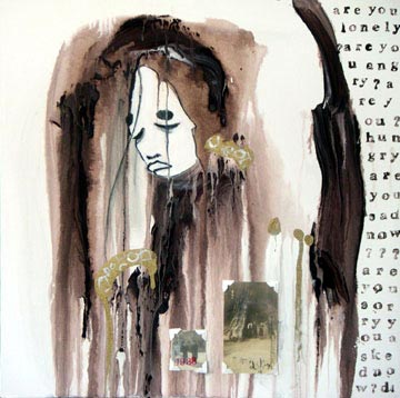 Butoh Gold Brown Woman Lost Anon Jpg