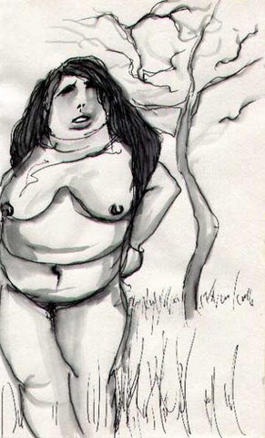 Drawing Fat Nude Woman Jpg